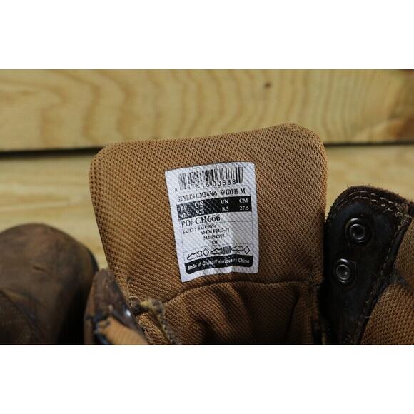 Carhartt Boots Mens 9.5M Brown Leather Work Safety Flex 6 Combat main image 7